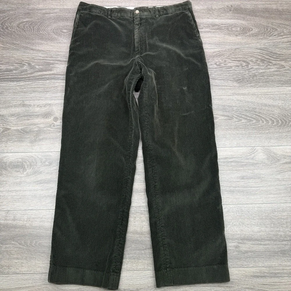Vineyard Vines Corduroy Pants Mens 34x30 Olive Green Straight Leg Preppy Y2K